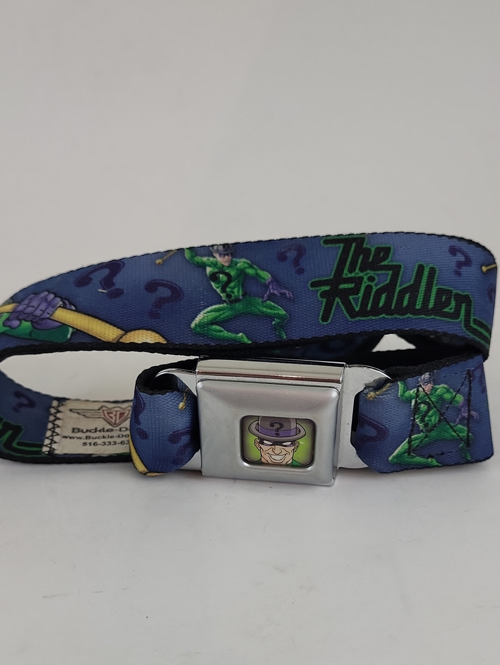 DC Comics The Riddler Seatbelt-Style Belt by Buckle-Down